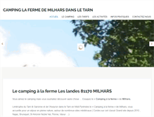 Tablet Screenshot of camping-milhars.com